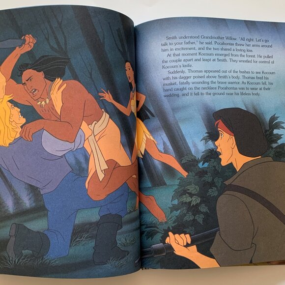 Pocahontas (1995, Hardcover, 1st Edition/Print) Vintage Walt Disney Picture Book - Picture 11 of 16